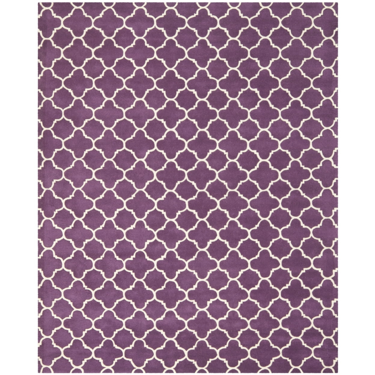 Chatham CHT717 Tufted Indoor Area Rug - Purple/Ivory - 6'x9' - Safavieh