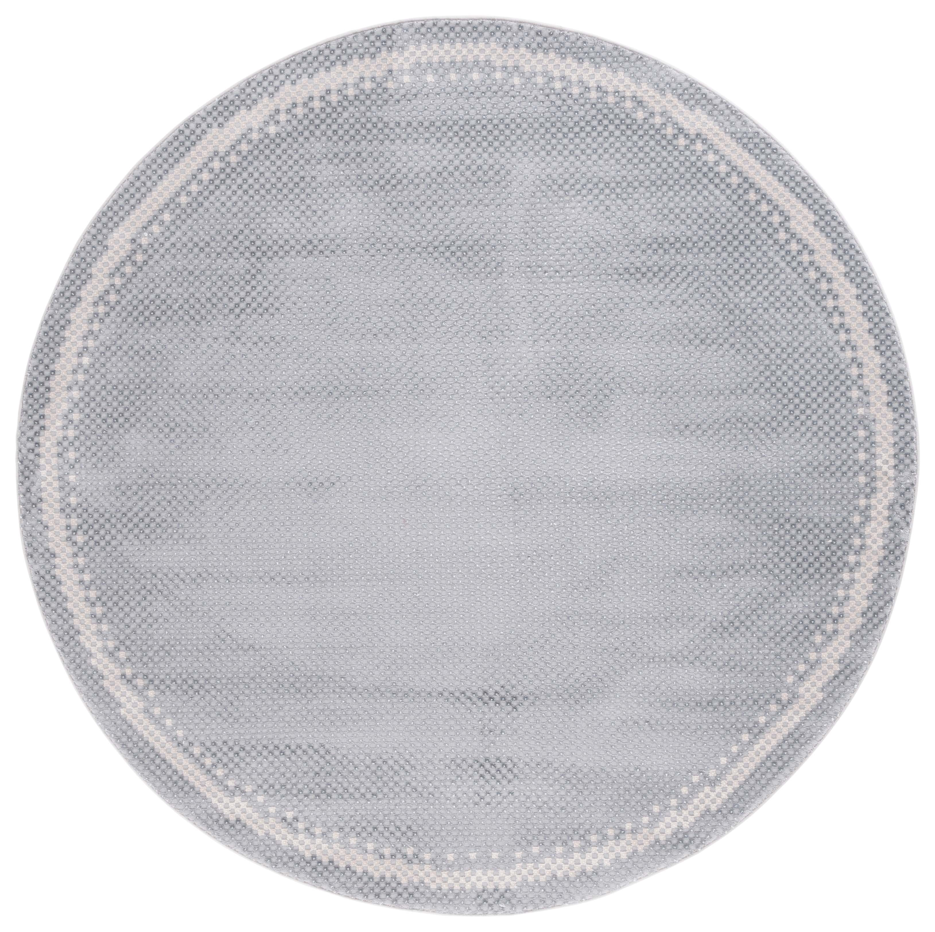 SAFAVIEH Continental Ermintrude Distressed Area Rug, Grey/Beige, 6'7" x 6'7" Round