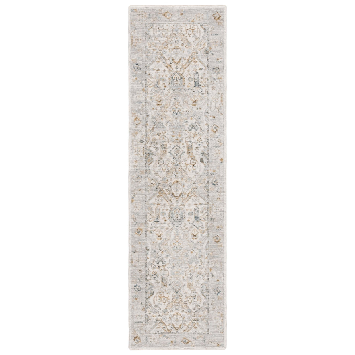 Hamilton HLT100 Power Loomed Runner Rug - Grey/Blue - 2'2"x8' - Safavieh.