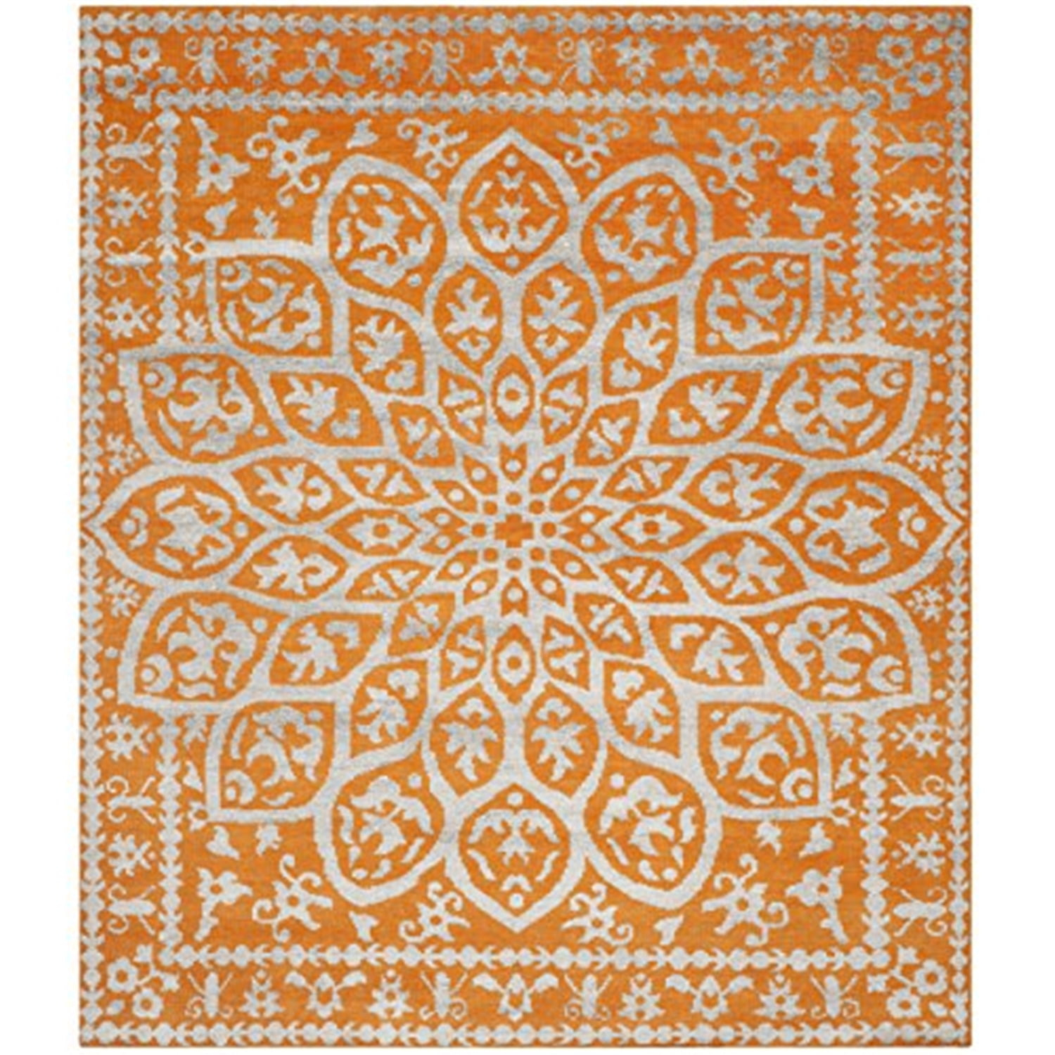 Stone Wash STW207 Hand Knotted Indoor Area Rug - Copper - 5'x8' - Safavieh.