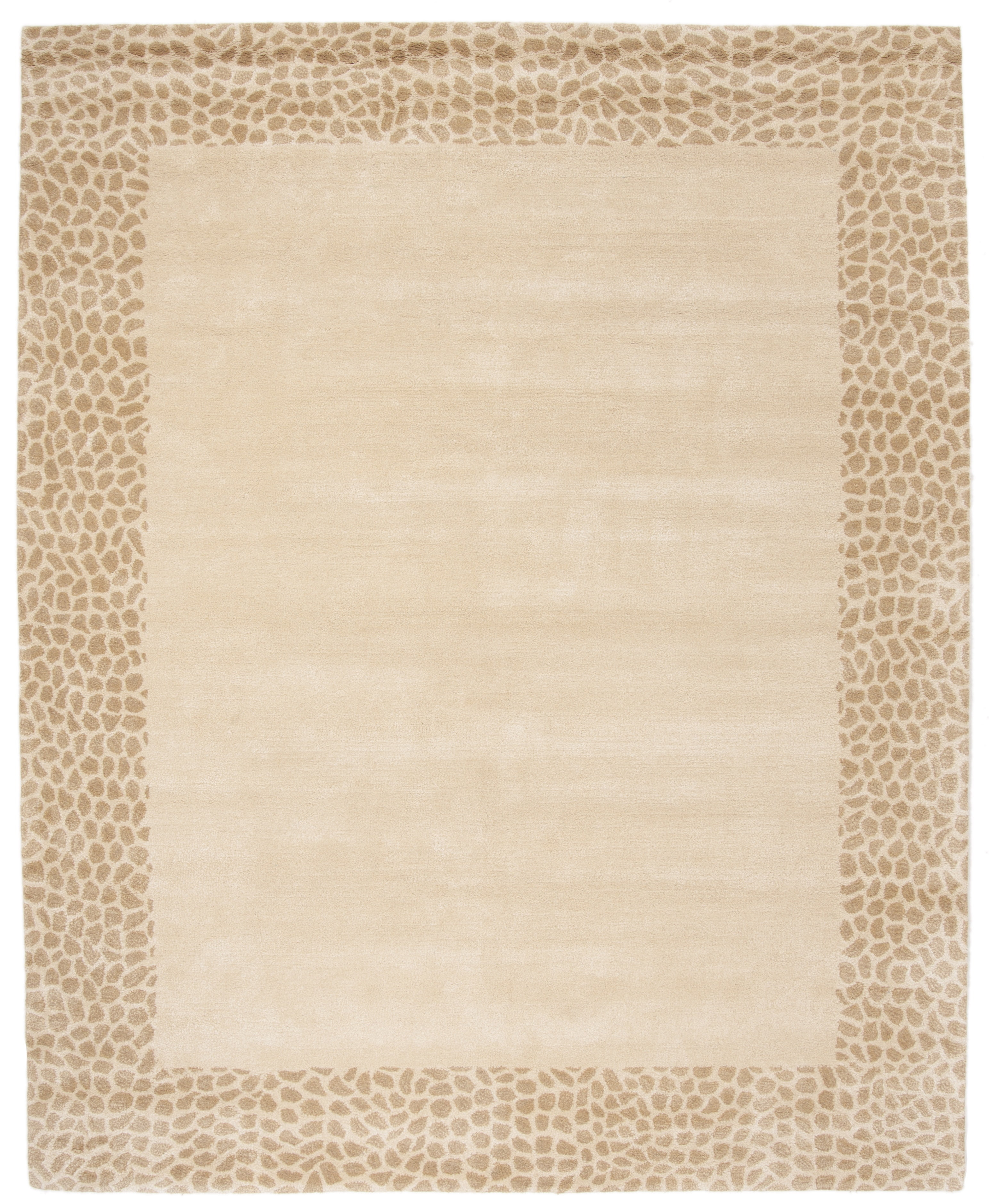 SAFAVIEH Soho Chandler Geometric Area Rug, Beige/Dark Beige, 7'6" x 9'6"