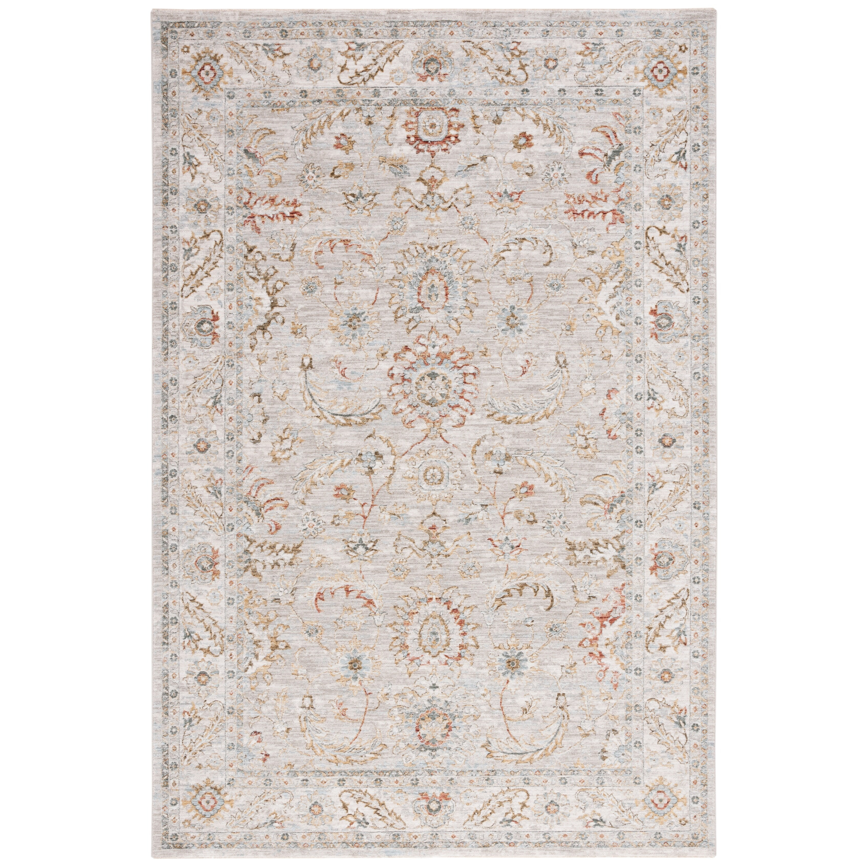 Hamilton HLT108 Power Loomed Area Rug - Gray/Gold - 4'x6' - Safavieh.