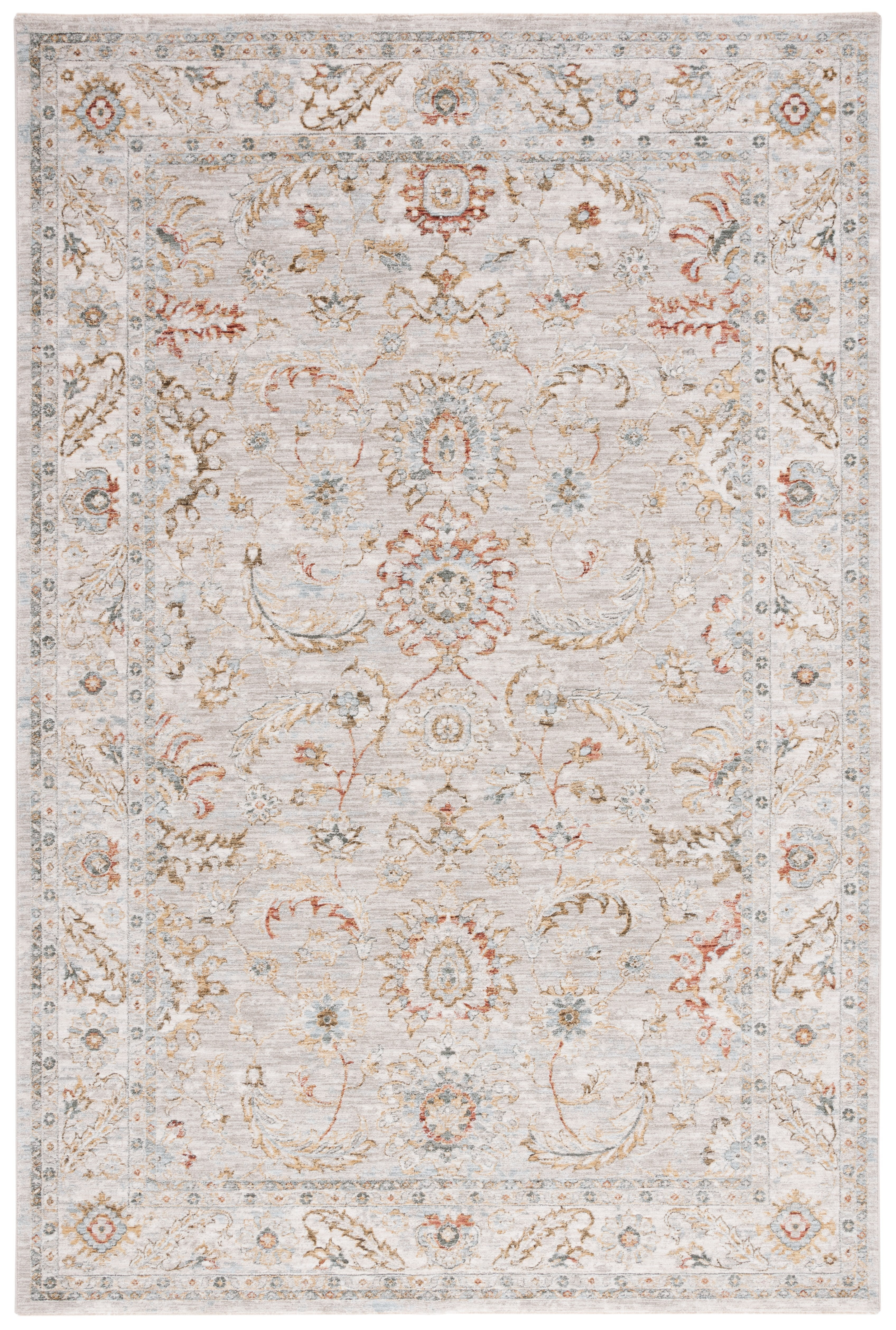 Hamilton HLT108 Power Loomed Area Rug - Gray/Gold - 4'x6' - Safavieh.