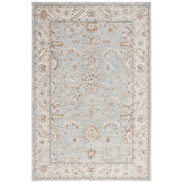 Hamilton HLT108 Power Loomed Area Rug - Blue/Gold - 6'7"x6'7" - Safavieh.