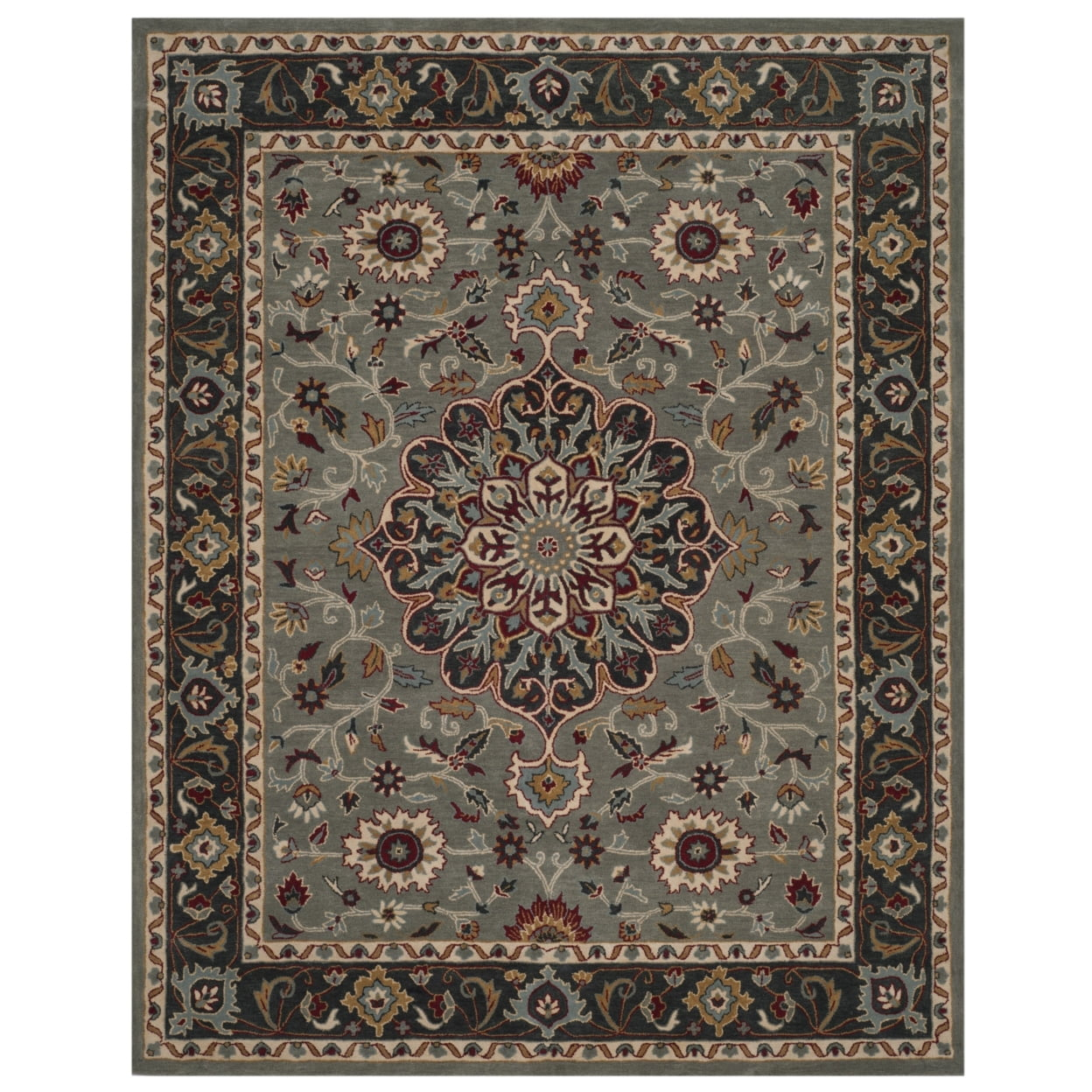 Safavieh  Handmade Heritage Chimere Traditional Wool Rug 4'  x  6' 4' x 6' Indoor,Handmade Living Room,Bedroom Rectangle