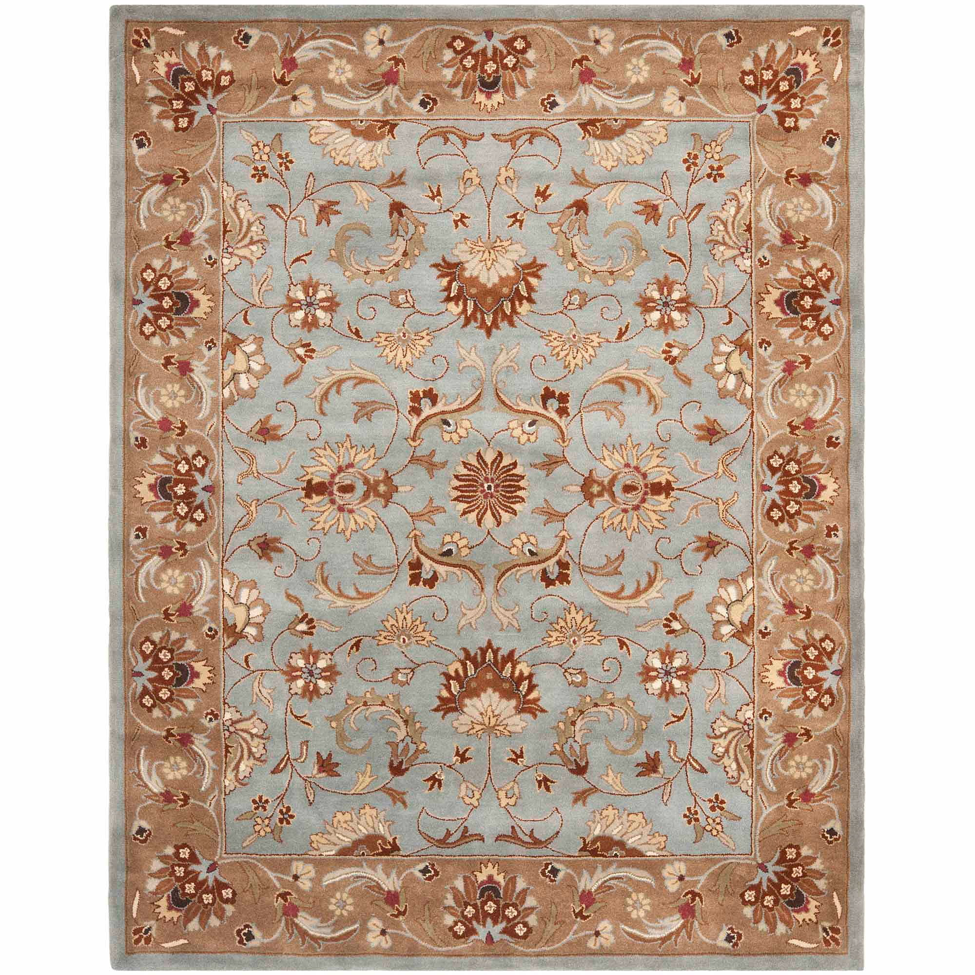 Heritage HG822 Hand Tufted Area Rug - Blue/Beige - 7'6"x9'6" - Safavieh.