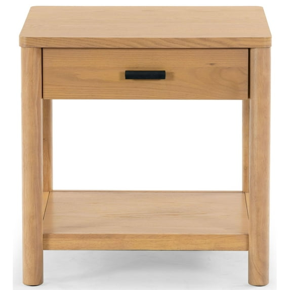 Safavieh Jaylessa Solid Wood 1 Drawer End Table in Natural