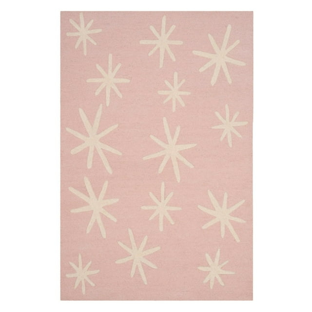 Safavieh Kids SFK908 Hand Tufted Area Rug - Pink/Ivory - 5' round - Safavieh.