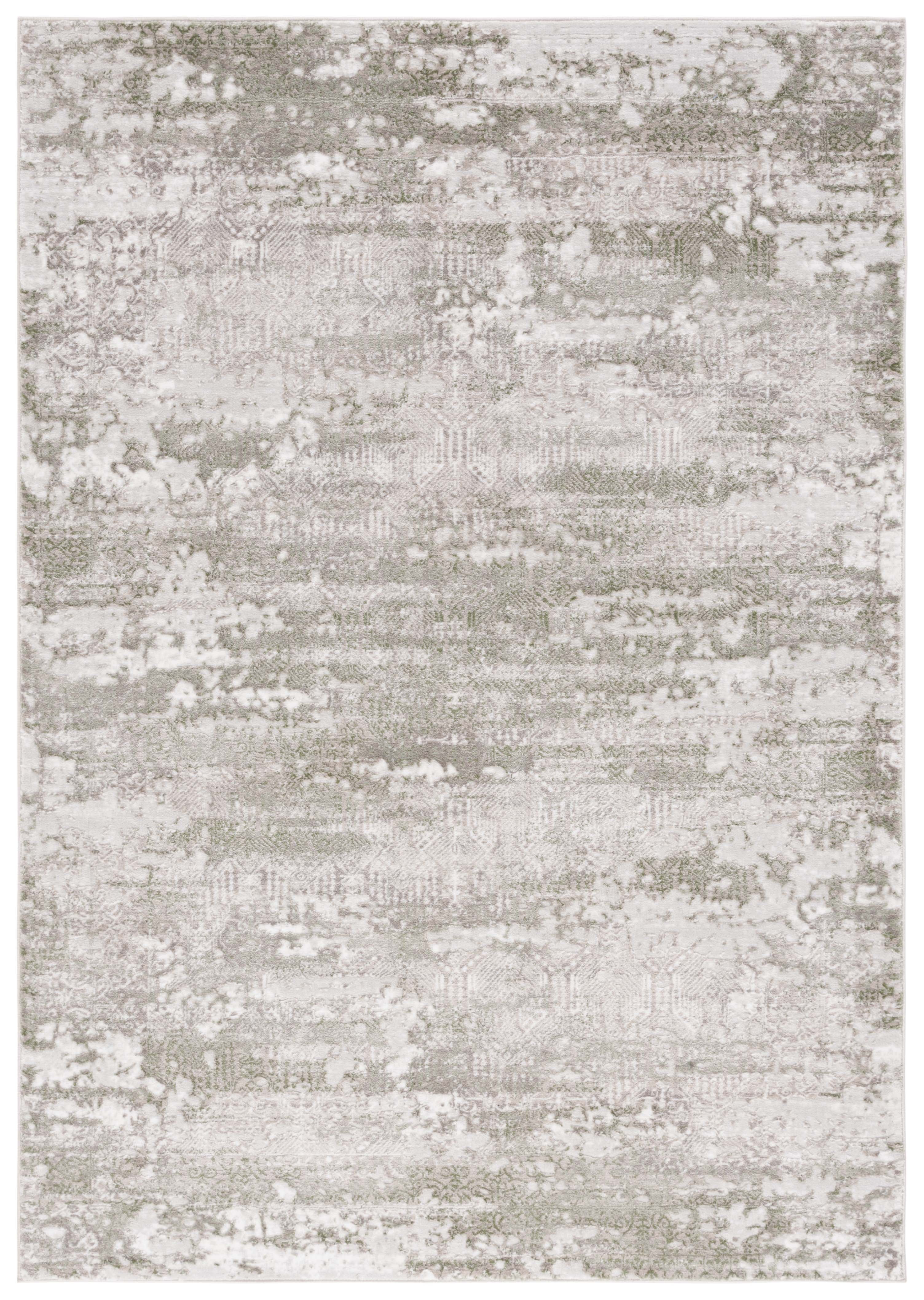 SAFAVIEH Meadow Beulah Abstract Area Rug, Beige/Sage, 9' x 12'