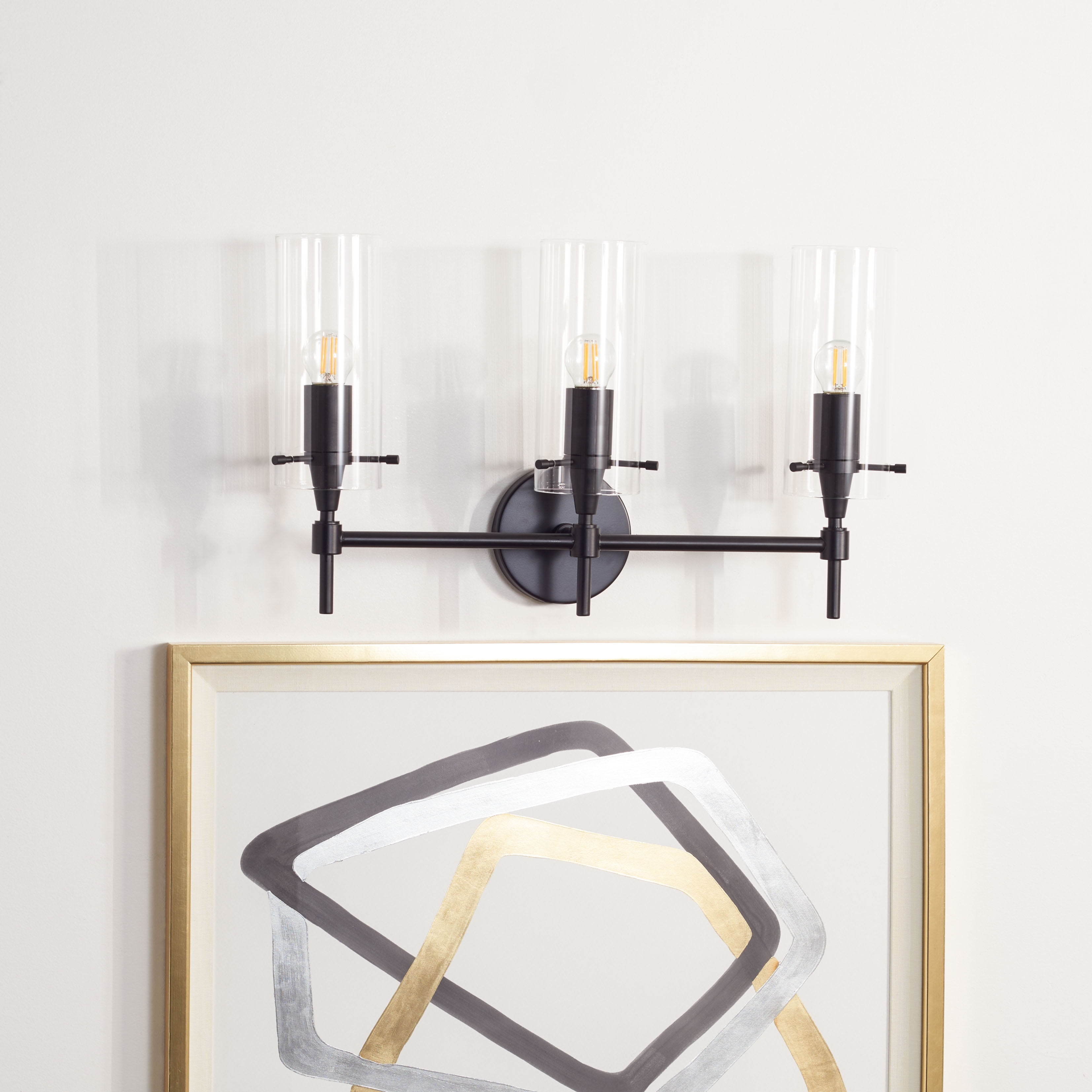 Norala Vanity Sconce - SCN5001 - Black - Safavieh