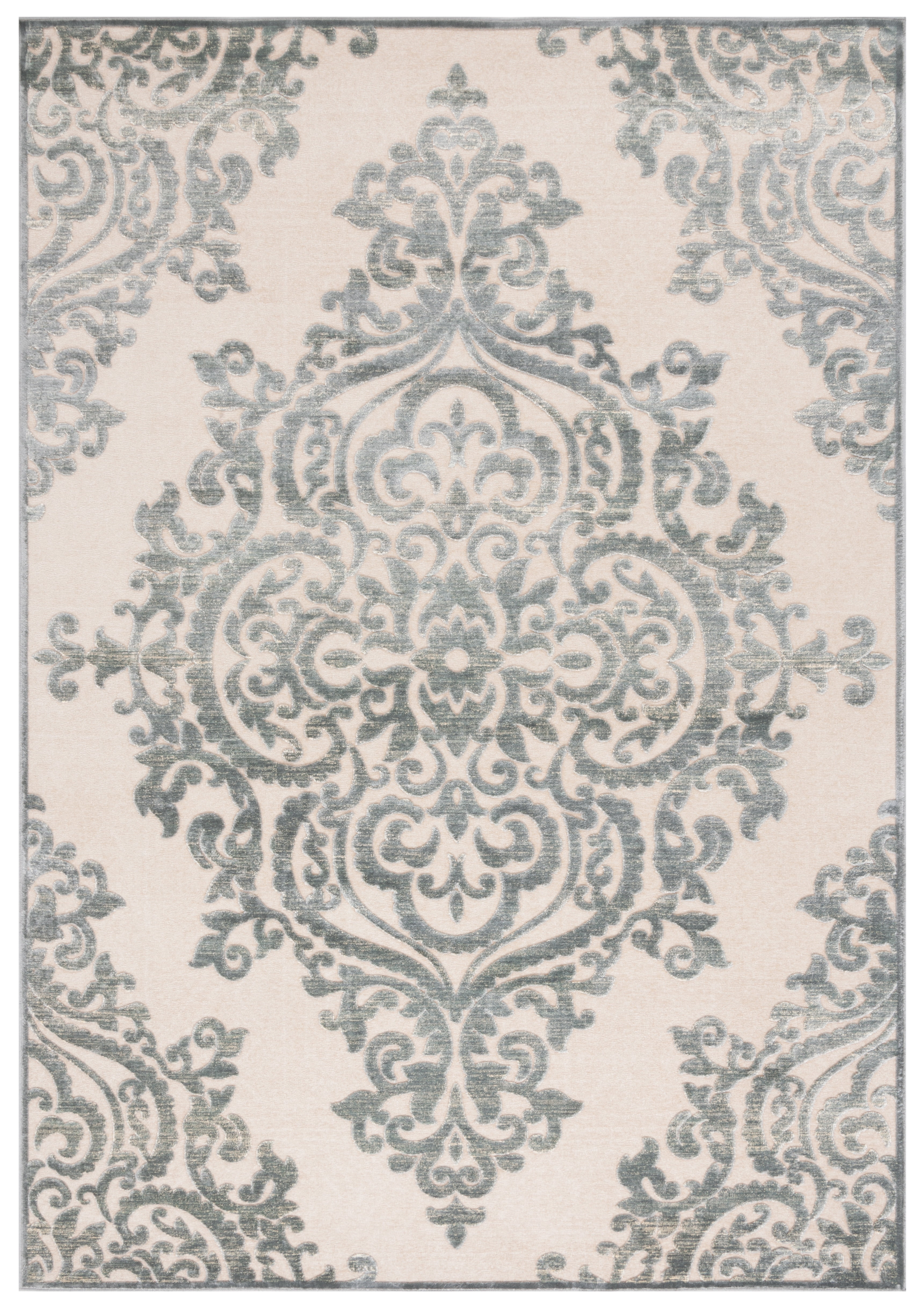 SAFAVIEH Paradise Edna Damask Area Rug, Grey/Multi, 8' x 10'