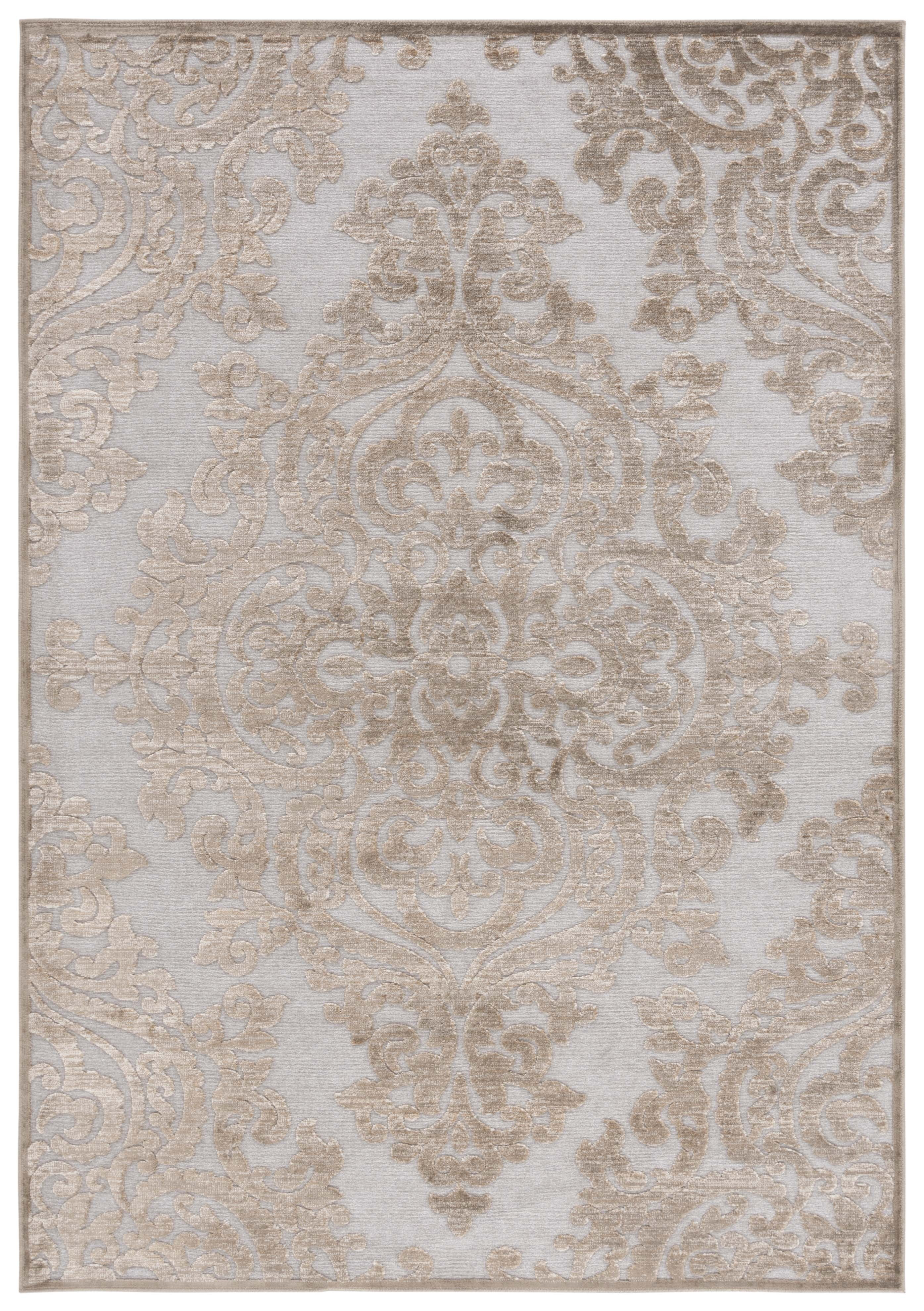 SAFAVIEH Paradise Edna Damask Area Rug, Mouse, 7'6" x 10'6"
