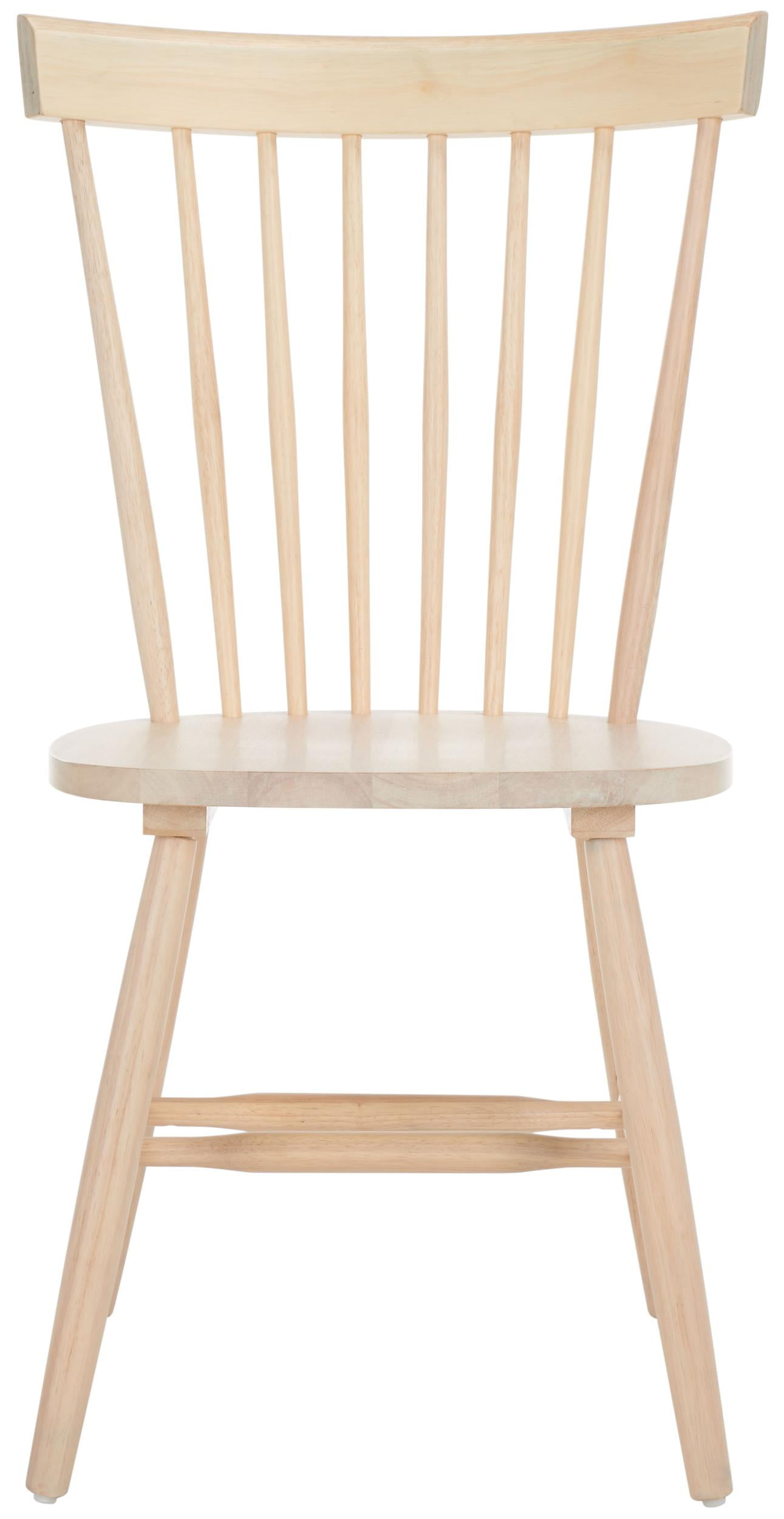 SAFAVIEH Parker Country Wood Solid Dining Parsons Chair, Natural (Set of 2)