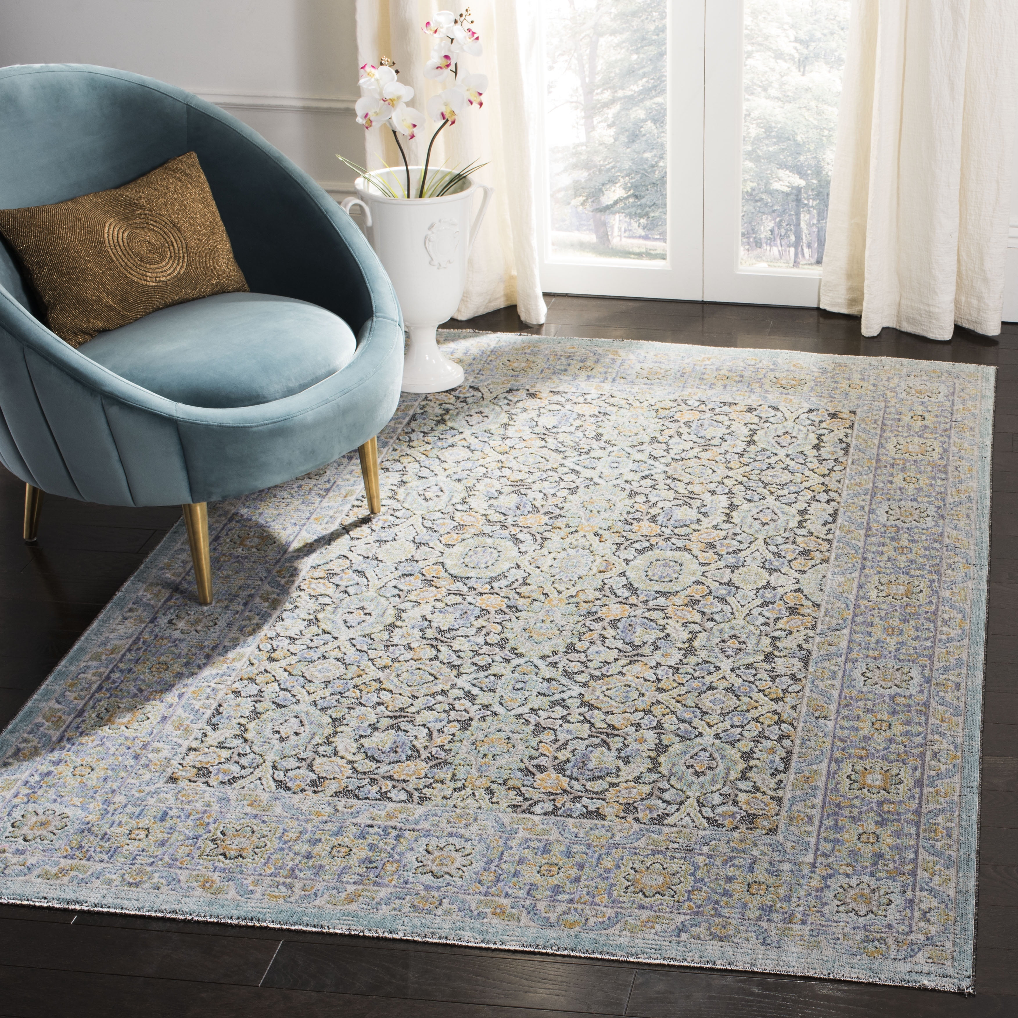 Safavieh  Provance Lisann Vintage Boho Oriental Rug 4' x 6' 4' x 6' Living Room,Bedroom,Dining Room Rectangle