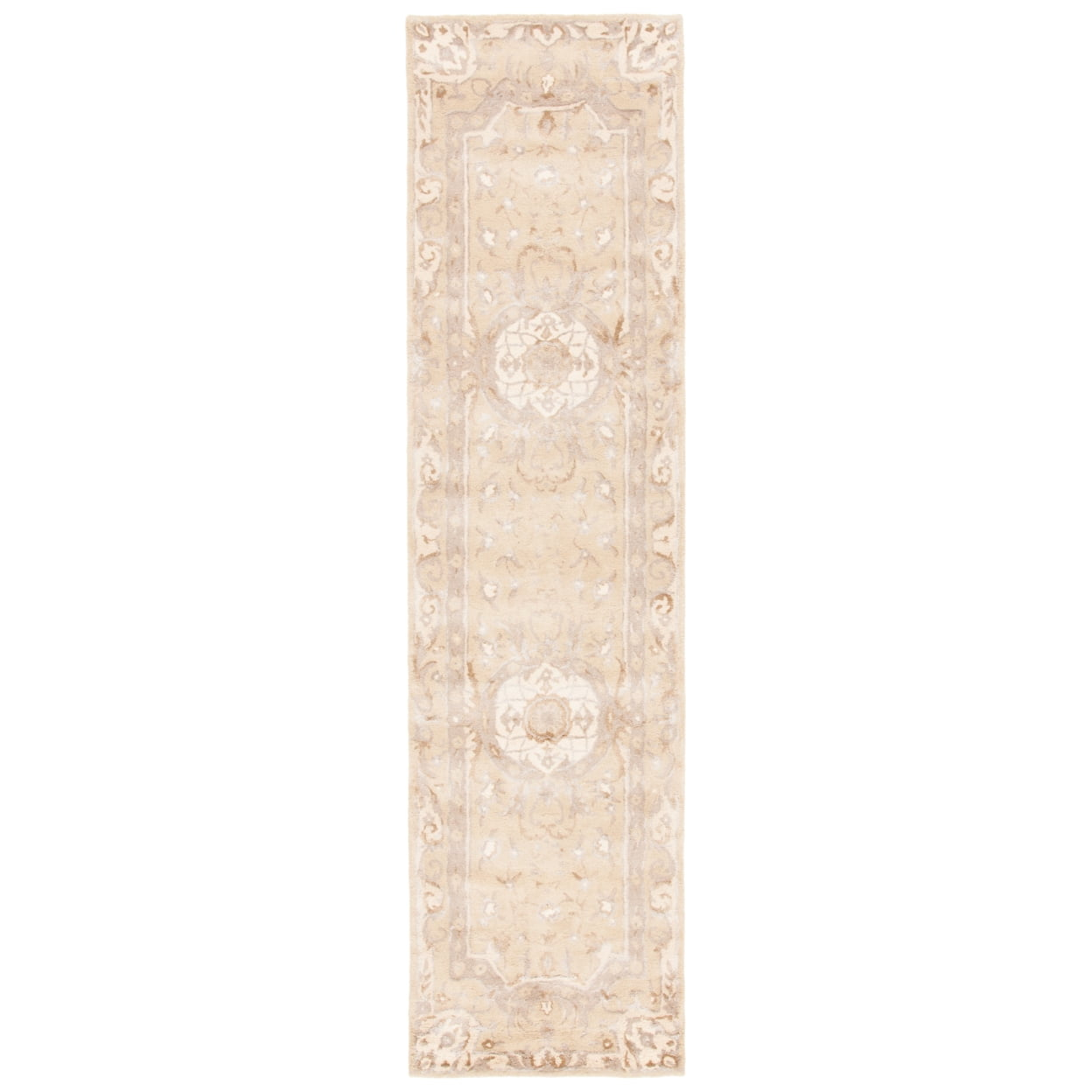 Savonnerie SAV623 Hand Tufted Area Rug - Sand - 8'x10' - Safavieh.