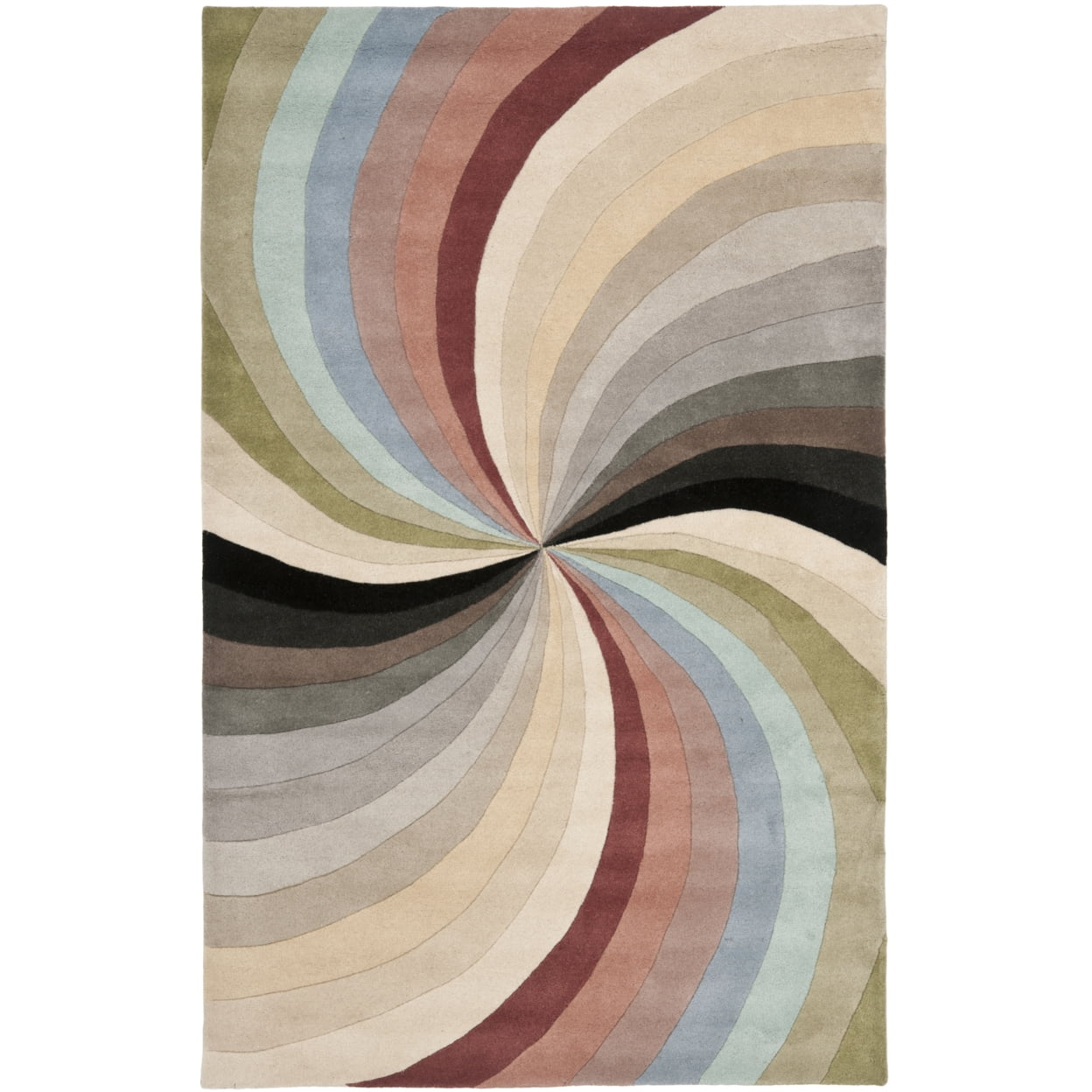 SAFAVIEH Soho Floella Abstract Wool Area Rug, Multi, 5' x 8'