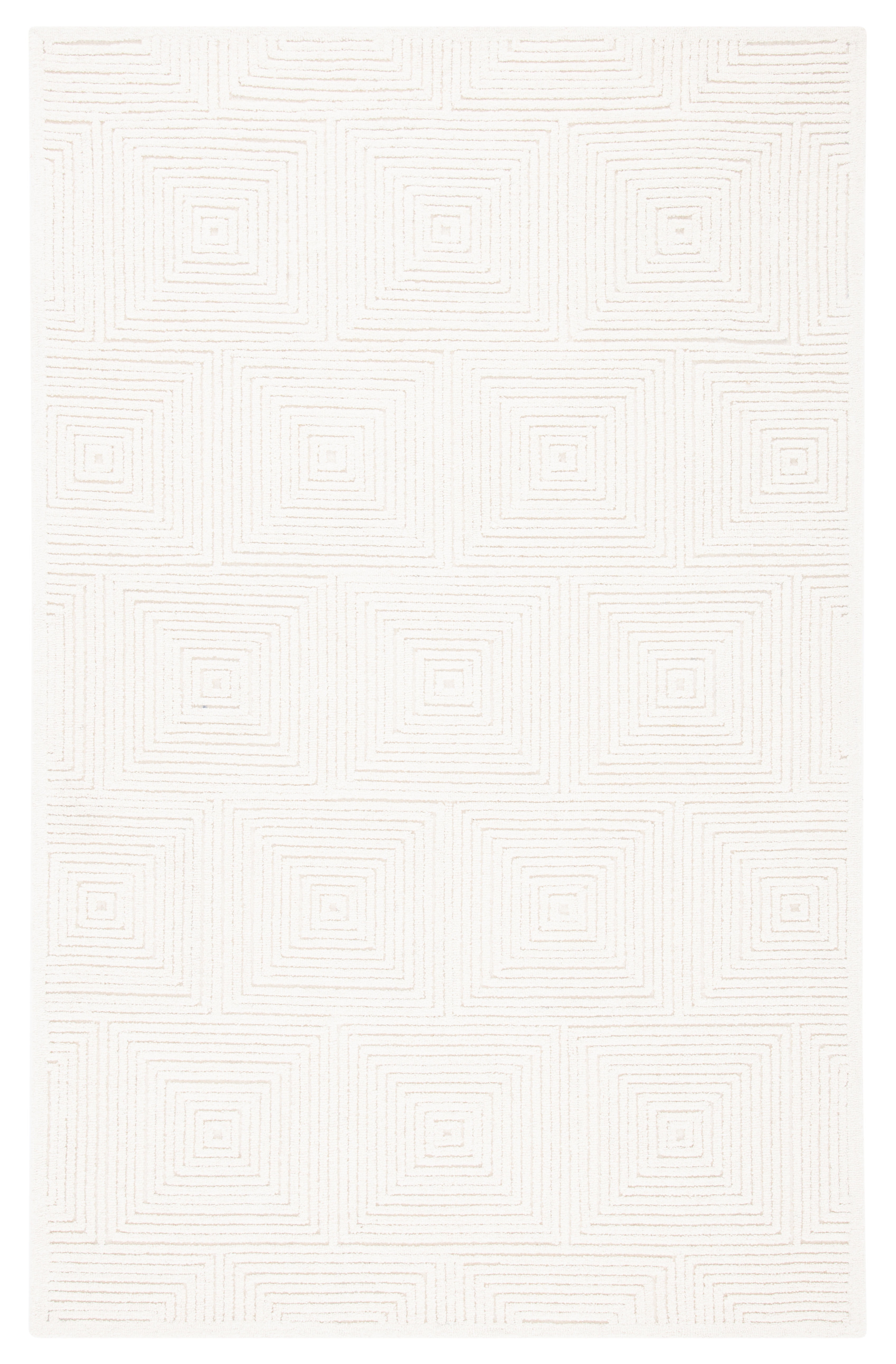 SAFAVIEH Textural Vince Geometric Area Rug, Ivory, 2' x 3'
