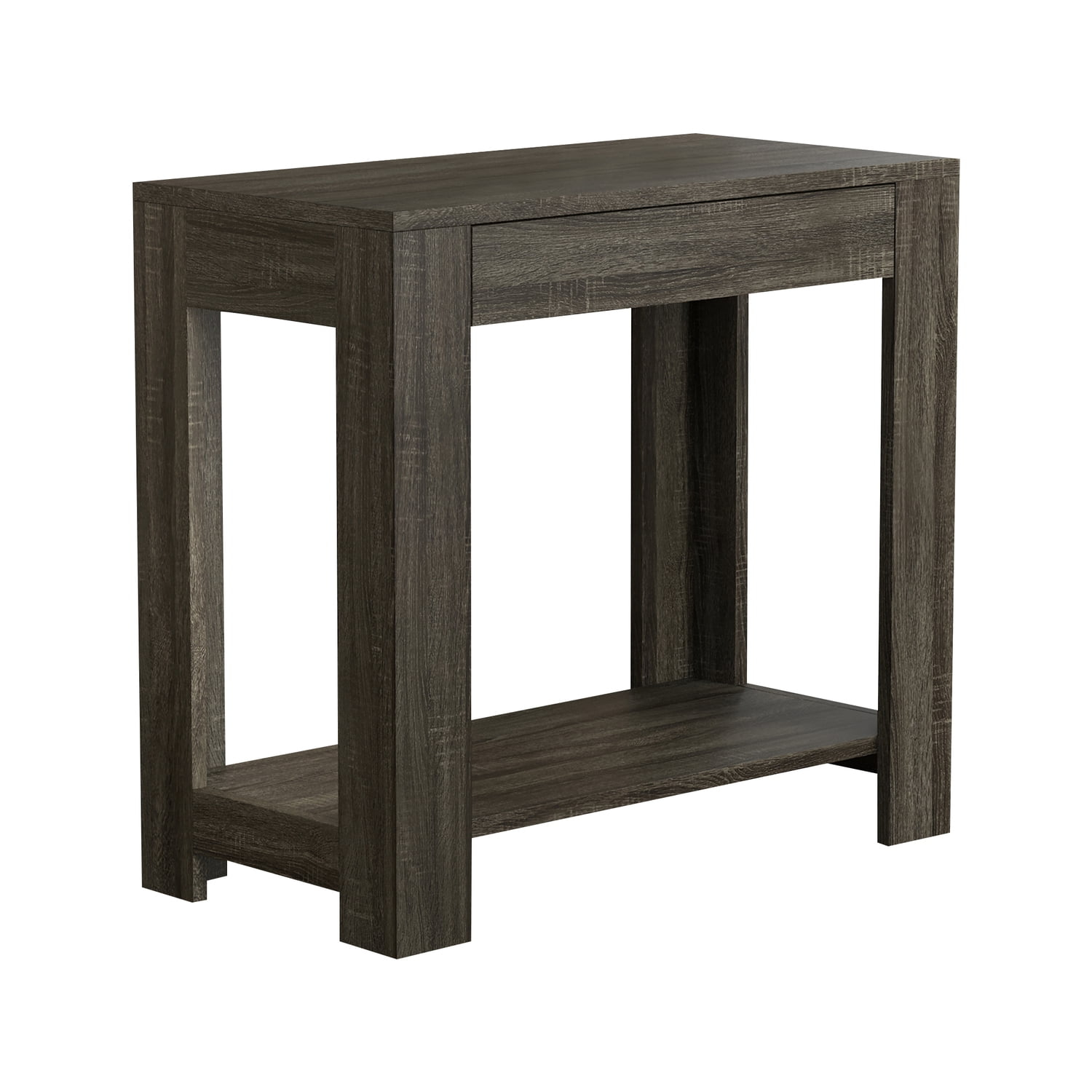 TJVNLDE & Co. - Dark Gray Night Stands for Bedrooms  Metal Small Tables for Small Spaces  Use As    End   or Bedside Tables  with Secret Top Drawer  11.4 x 20 x 24 Inches