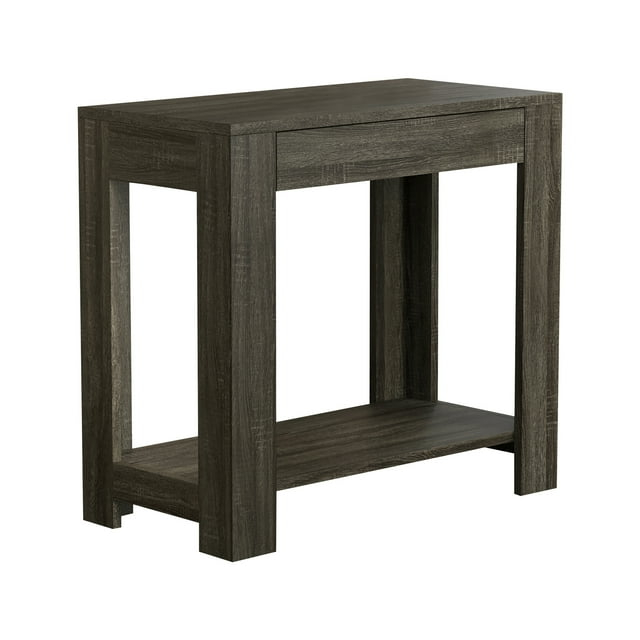 TJVNLDE & Co. - Dark Gray Night Stands for Bedrooms  Metal Small Tables for Small Spaces  Use As    End   or Bedside Tables  with Secret Top Drawer  11.4 x 20 x 24 Inches