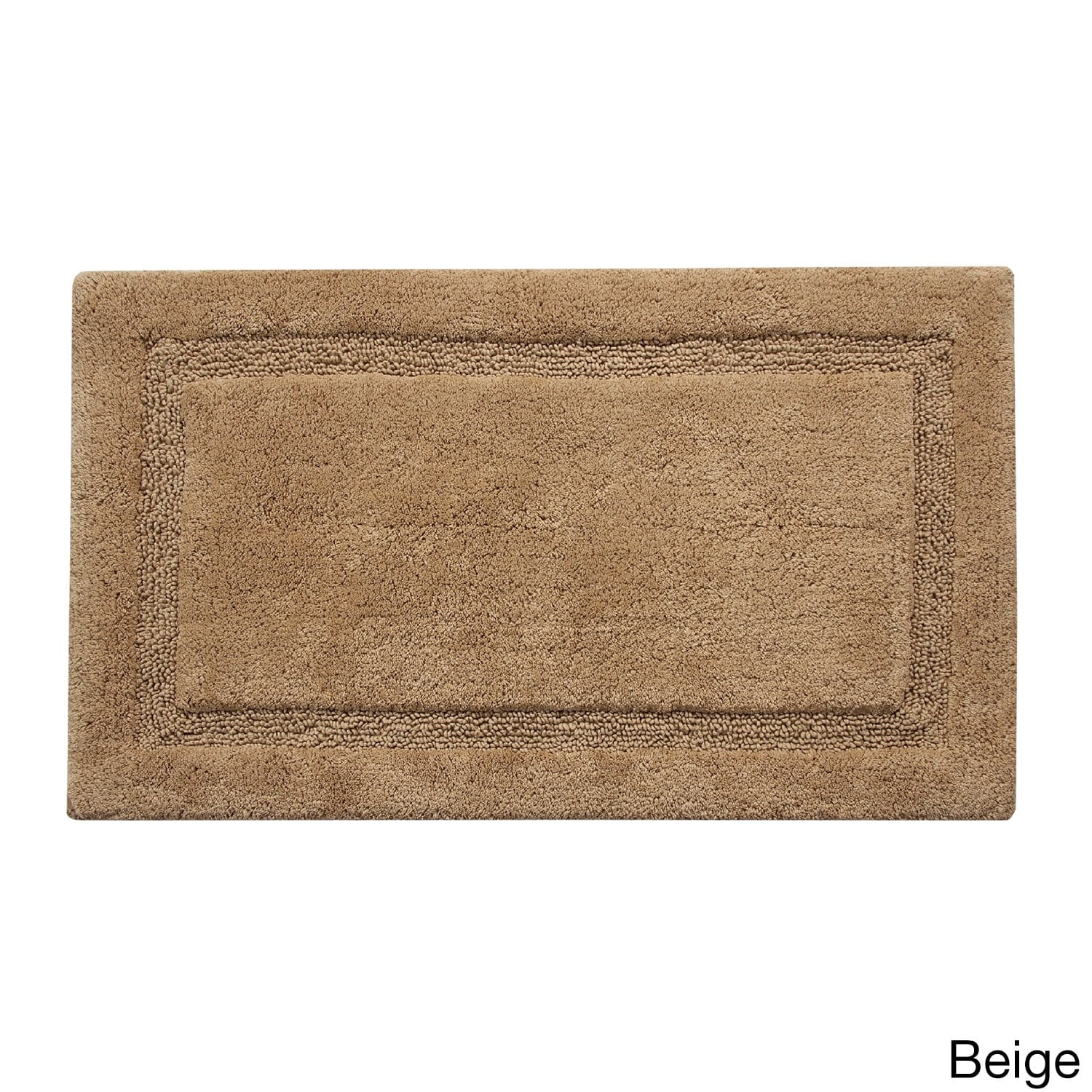 Saffron Fabs  Cotton Regency Bath Rug Beige 24 x 36