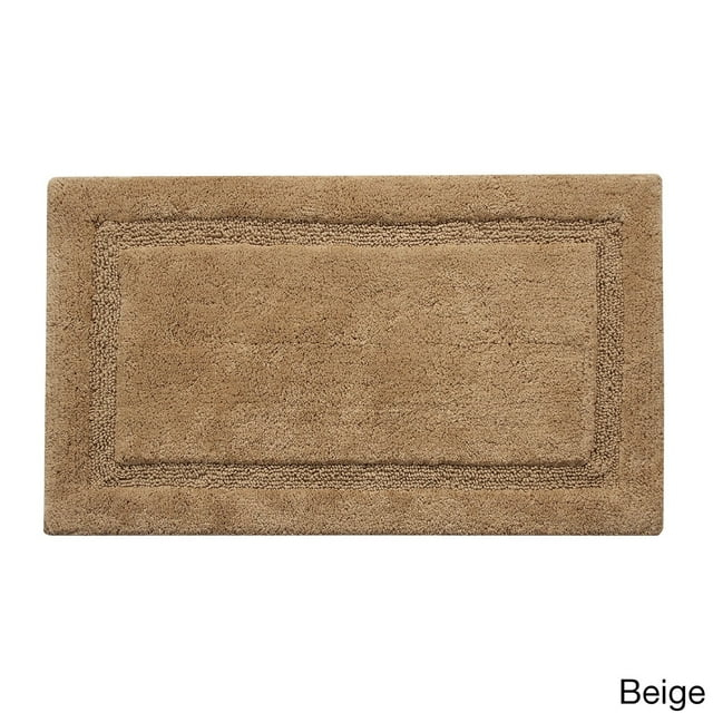 Saffron Fabs  Cotton Regency Bath Rug Beige 24 x 36