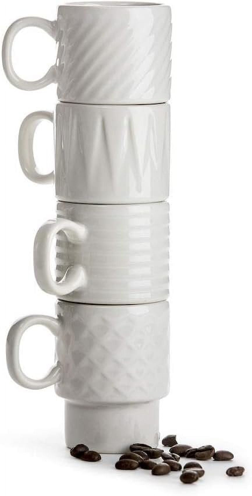 Sagaform SA5017880 Coffee & More Espresso Mug 4-Pack, Ceramic