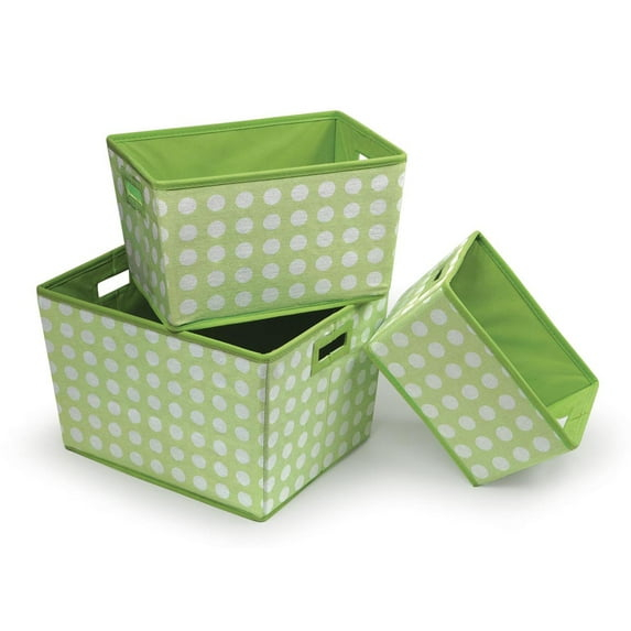 Sage Spotted Badger Basket Nesting Trapezoid Three Basket Set