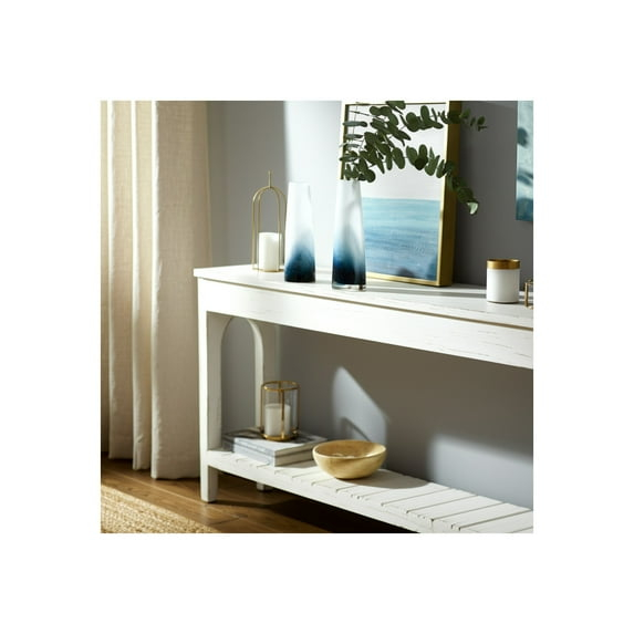 Glass Vase Decorative Coastal Style Modern Handcrafted Sleek Glass Accent Piece for Contemporary Decor