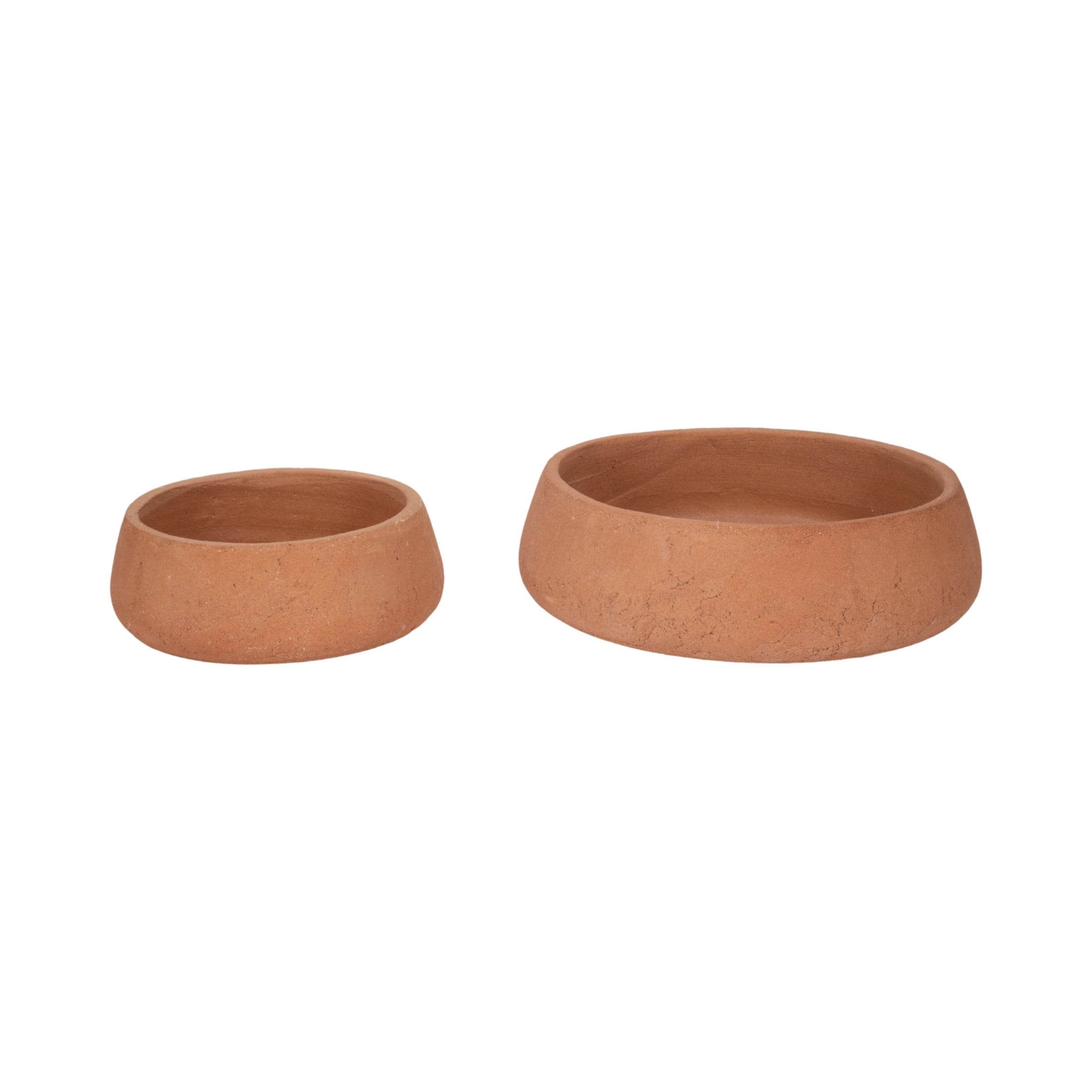 Sagebrook Home Terracotta Bowls, Natural (Set of 2)