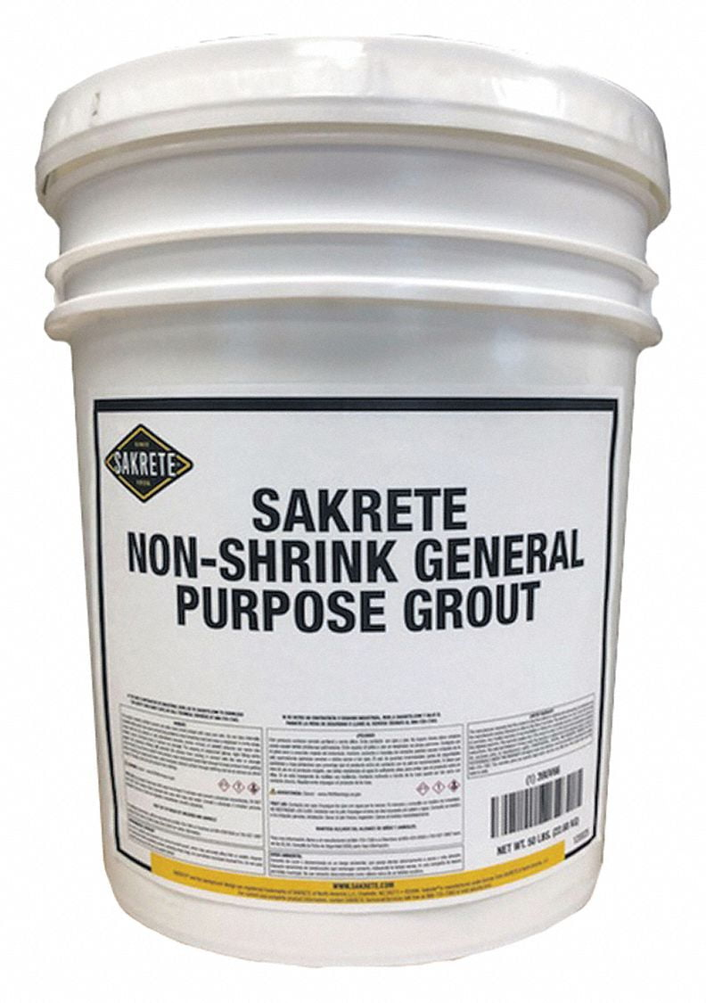 Sakrete Grout,50 lb,Pail,Gray 120025