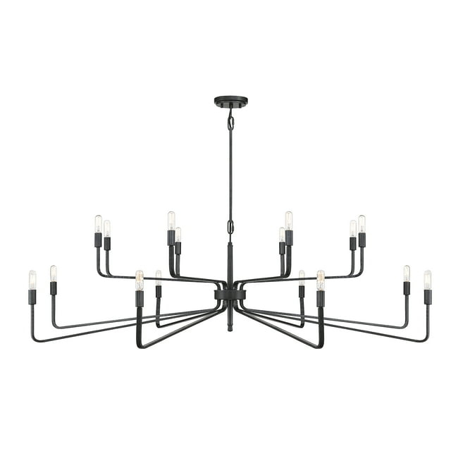 Savoy House Salem 16 - Light Chandelier in  Forged Iron