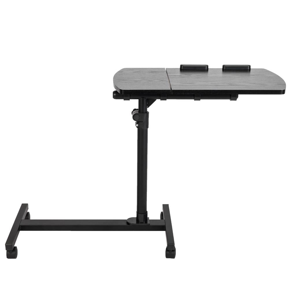 FCH GoDecor Adjustable Laptop Stand Rolling Laptop Table Cart Tilting Overbed Sofa Side Table with Wheels