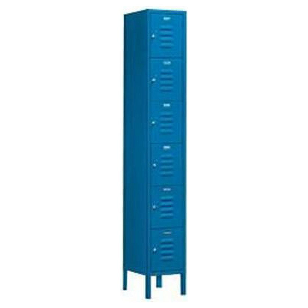 Salsbury Industries 66162BL-U Six Tier Box Style 12-Inch Wide 6-Feet High 12-Inch Deep Unassembled Standard Metal Locker, Blue