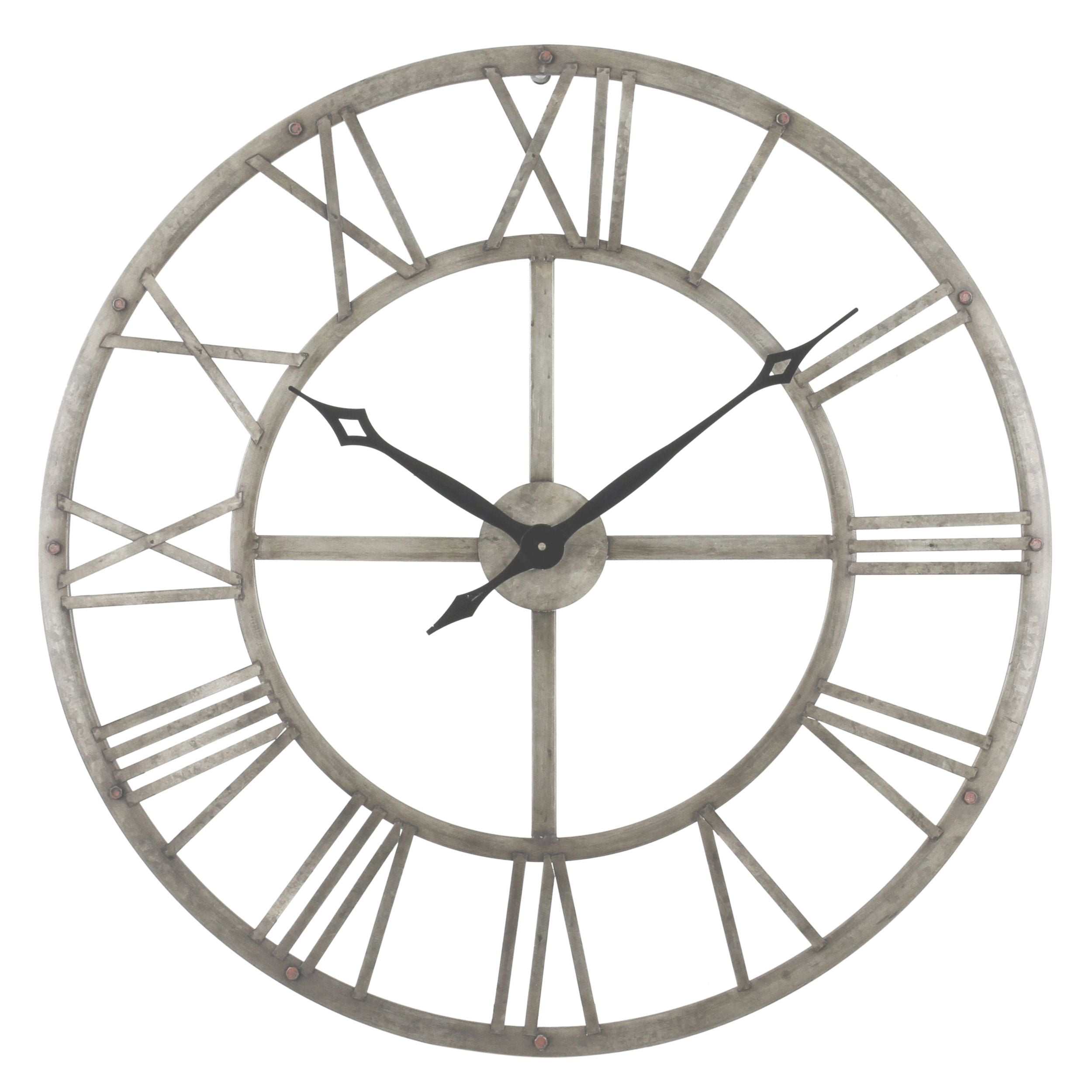 Aspire  Samson Metal Wall Clock, Gray