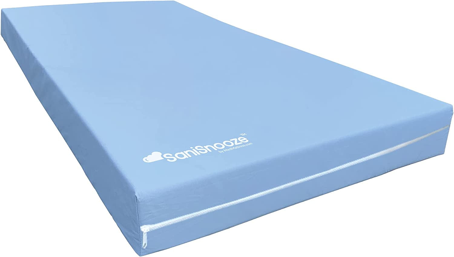 Twin Size Blue Waterproof Mattress Cover with Zipper