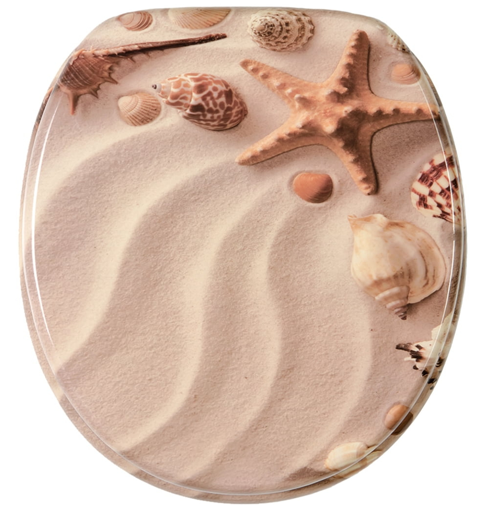 Sanilo Soft Close Toilet Seat ROUND, Quiet and Slow Close Lid and Seat, Strong Bumpers and Hinges, Sanibel