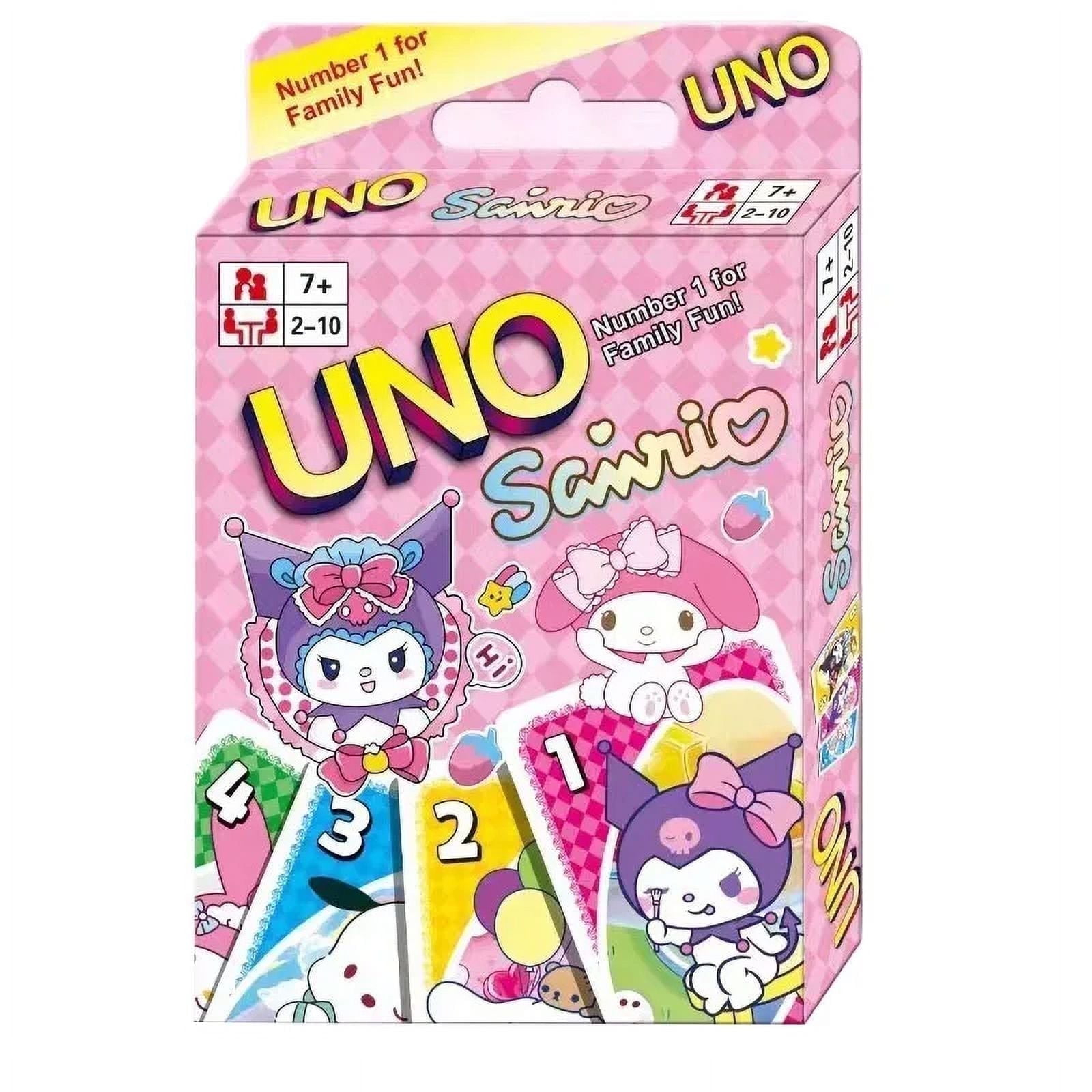 Hello Kitty Pink Family-Friendly UNO Card Game for Kids