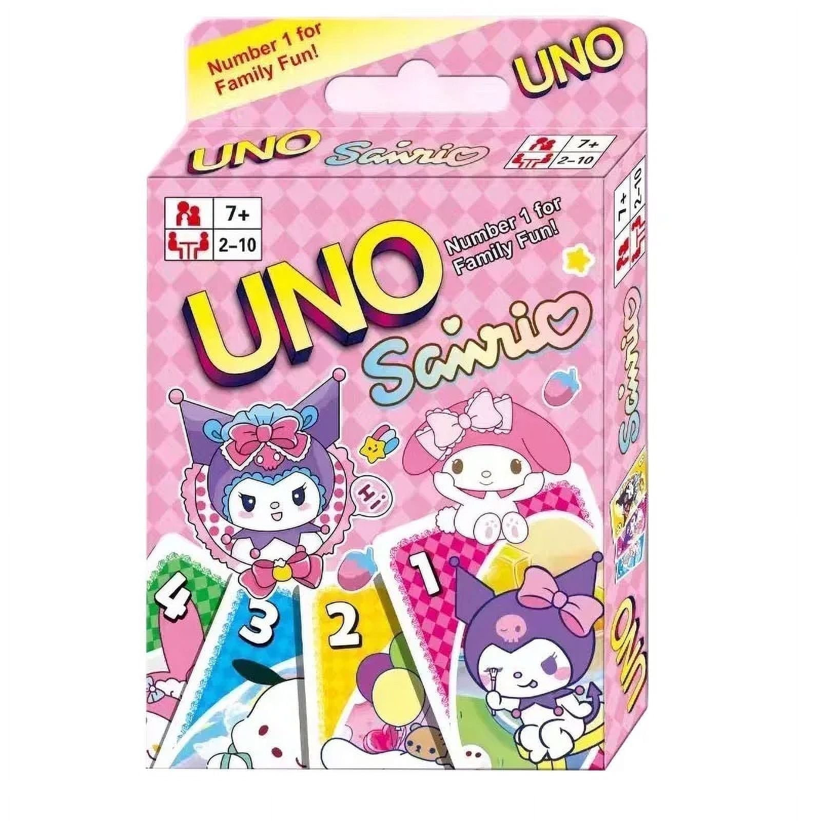 Hello Kitty Pink Family-Friendly UNO Card Game for Kids