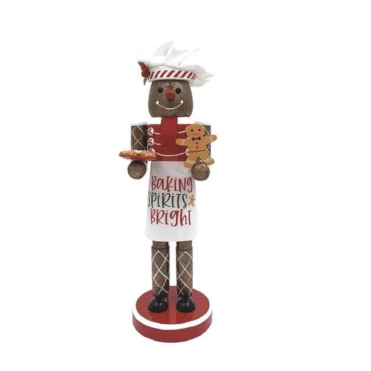 Santa's Workshop Indoor Home Christmas Decorative 14" Baking Spirits Bright Nutcracker