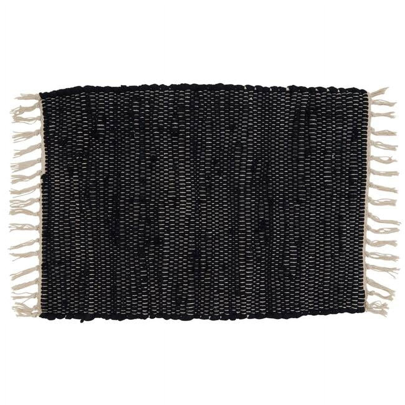 Saro Noir Chindi Collection Cotton Rectangle Placemat (Set of 4)
