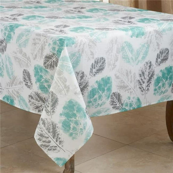 Saro Lifestyle Leaf Print Tablecloth