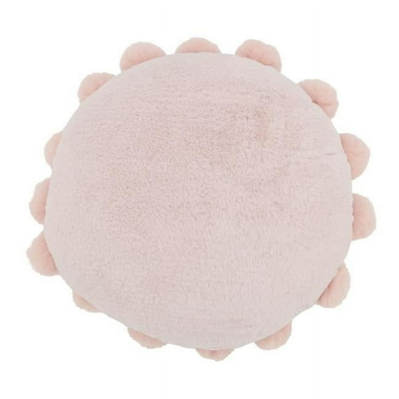 Saro Faux Rabbit Fur Collection Throw Pillow