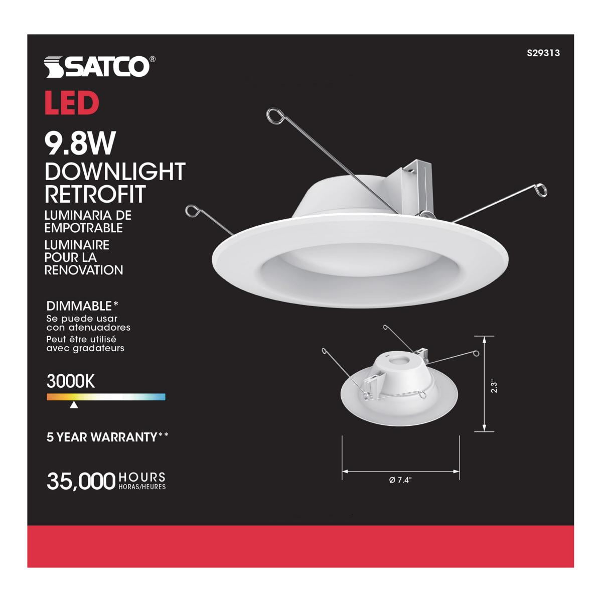 LED DOWNLIGHT 9W 650L (Pack of 1)