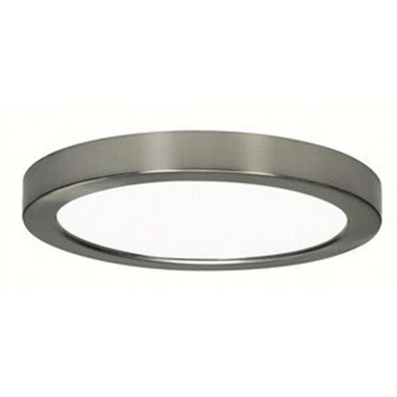 Satco S29349 7 Pulgadas 13,5 W 1 Luz LED Montaje Empotrado Lámpara de Techo Níquel Cepillado