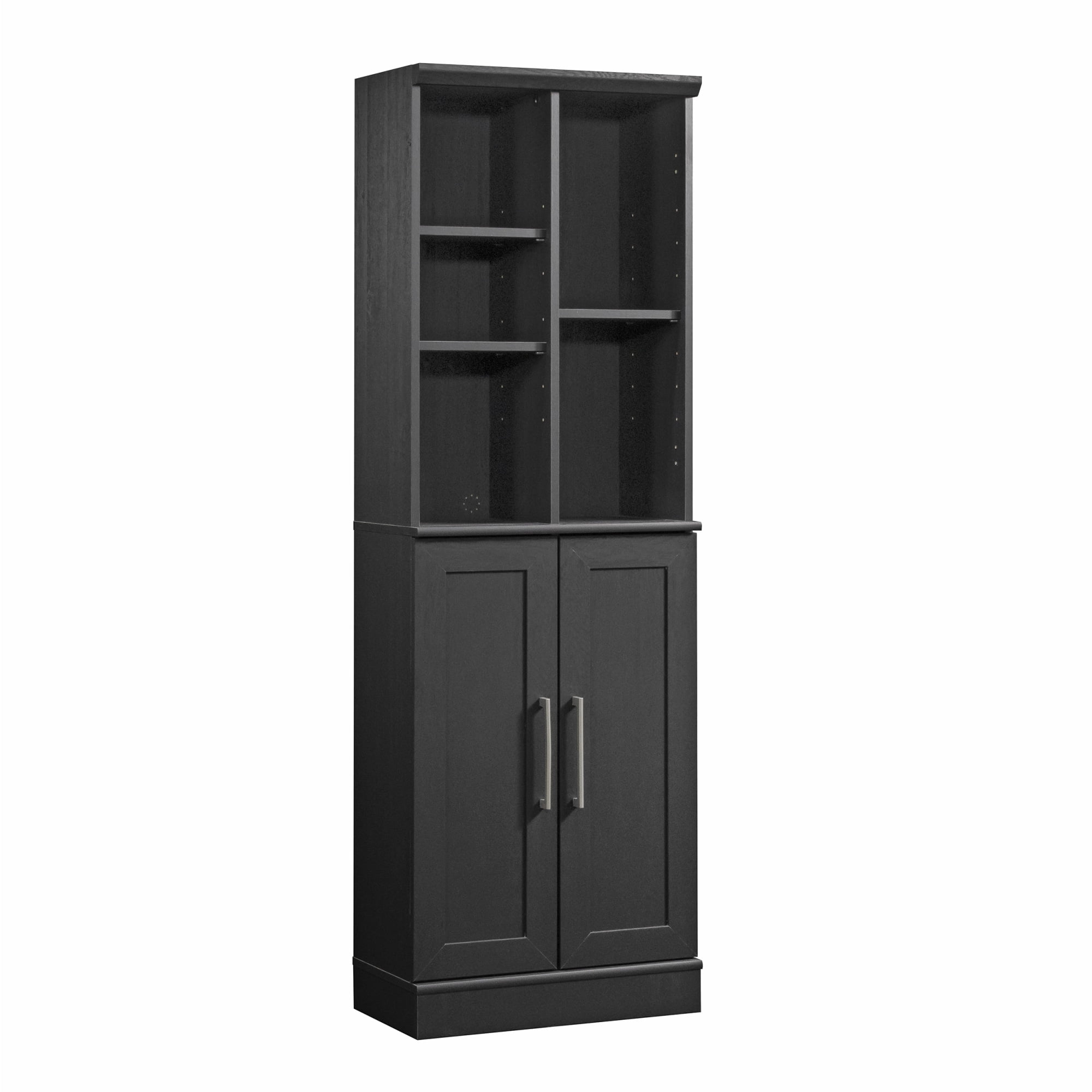 Sauder Homeplus Engineered Wood Storage Cabinet in Raven Oak Finish
