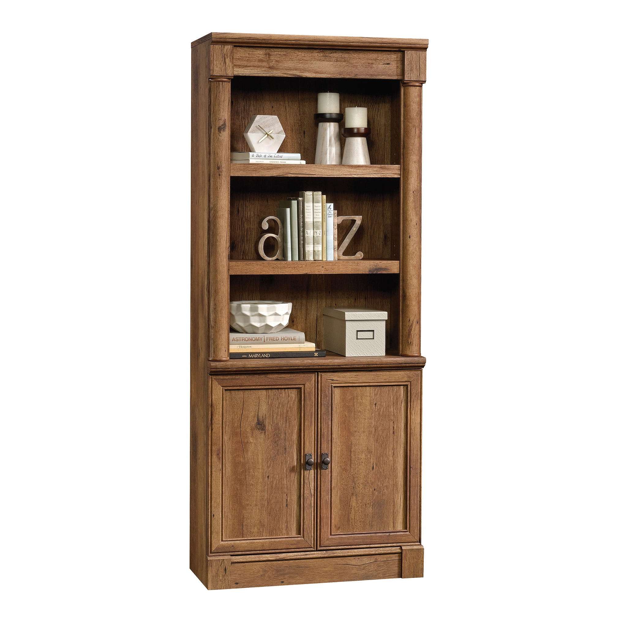 Sauder Palladia 3-Shelf Bookcase, Vintage Oak Finish