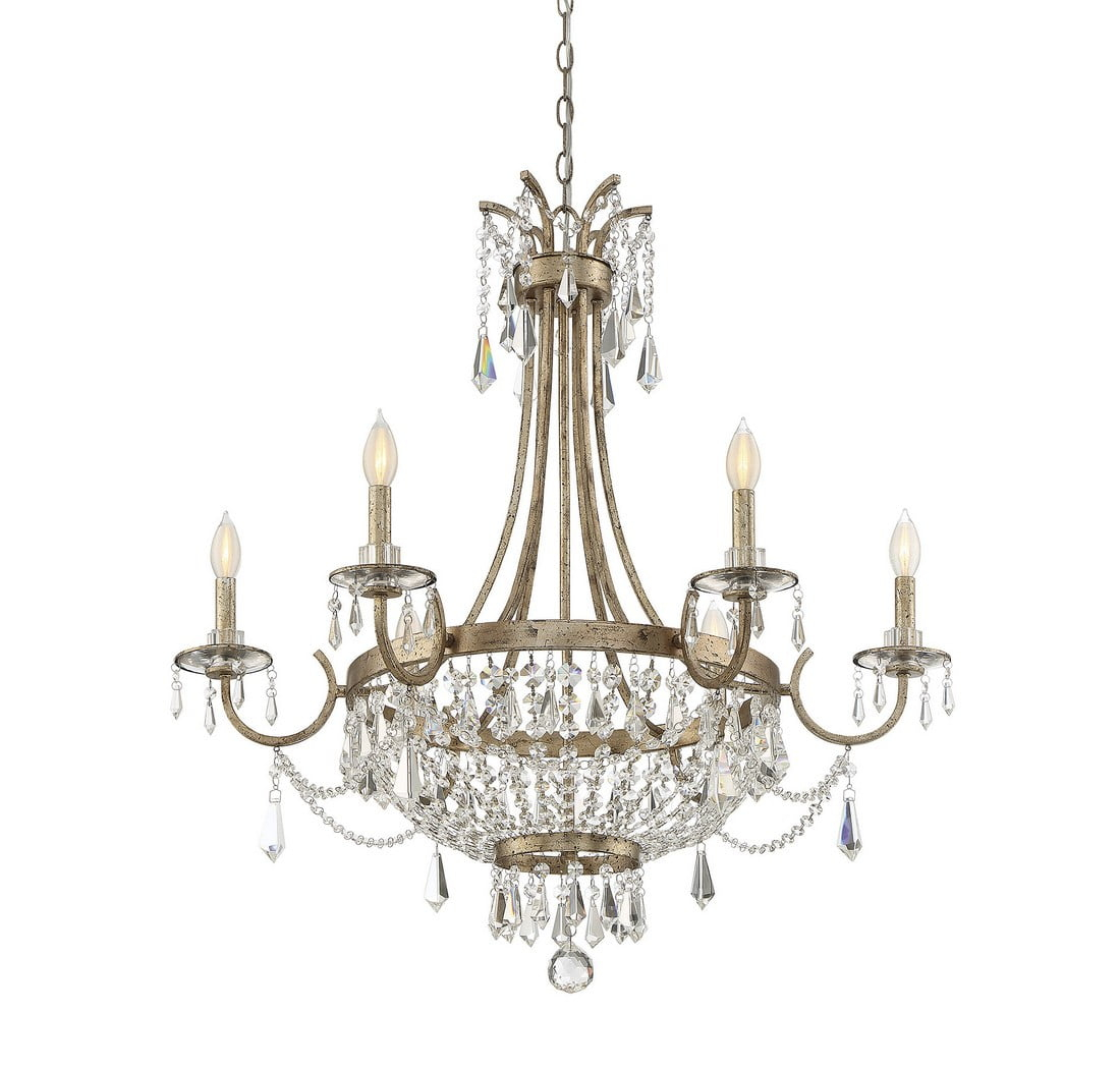 Claiborne by Brian Thomas 6-Light Chandelier in Avalite