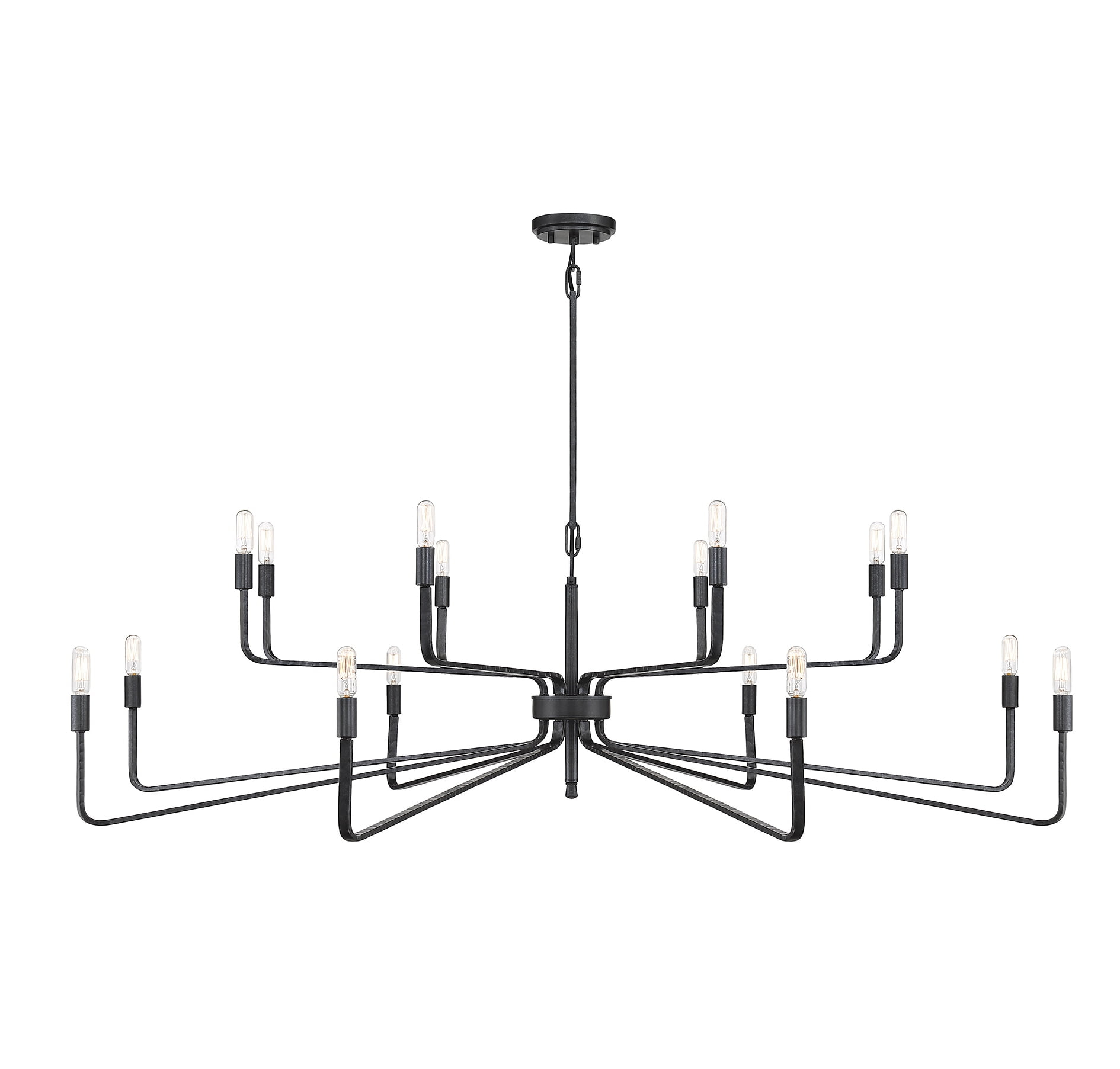 Savoy House Salem 16 - Light Chandelier in  Forged Iron