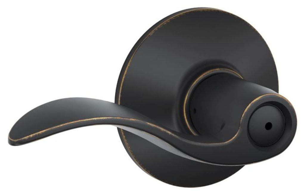 Accent Privacy Door Lever with Rosette