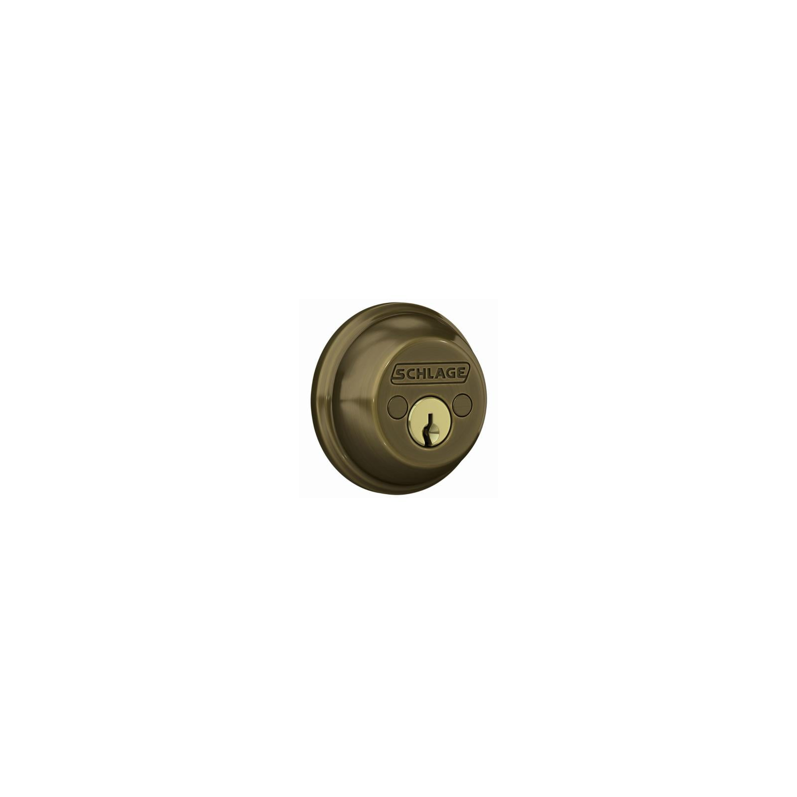 Schlage Antique Brass Zinc Double Cylinder Deadbolt